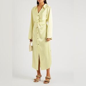 NANUSHKA Ayse Front Twist Satin Dress Lumen size Large